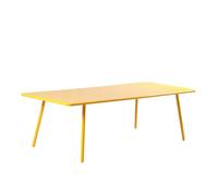 CONCEPTO FÁBRICA | Mesa de jardín BERGAME 10 plazas 234 cm Acero Amarillo | Mesa de comedor grande al aire libre | Muebles Jardín Terraza Piscina | Resistencia Sol & Intemperie | Premium Design