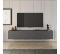 CONCEPTO FÁBRICA | Mueble TV HAL Paneles de partículas Antracita | Almacenamiento Diseño y Funcional | Gran Capacidad | 150 cm | Interior Elegante y Organizado | Organización Interior Óptima