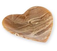 Concha de aragonita con forma de corazón, 13 cm, hecha a mano, piedra natural, decoración