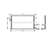 Condensador, aire acondicionado AVA COOLING DW5056D AVA