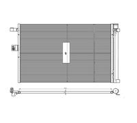 Condensador, aire acondicionado EASY FIT NRF 350462