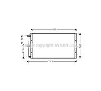 Condensador, aire acondicionado HIGHWAY AUTOMOTIVE 40033014HW