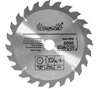 Condor piña de corte widia 250 x 30 x 24 dientes, ideal para cortes p