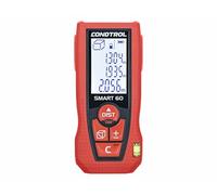 CONDTROL - Telémetro SMART60 - Alcance de 0,05 a 60 metros - Medición precisa - Láser rojo - Protección IP54 - Pantalla LCD - Garantía de 2 años - Se entrega con accesorios