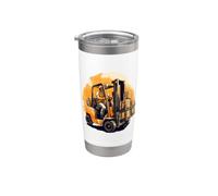 Conductor de carretilla elevadora funny Carretilla elevadora Vaso térmico de acero inoxidable de doble pared