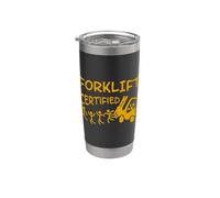 Conductor de carretilla elevadora funny Carretilla elevadora Vaso térmico de acero inoxidable de doble pared