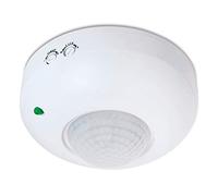 conecto Detector de Movimiento para Exteriores, para LED y lámparas, Montaje en Superficie en el Techo Alcance de detección de 360° 6m, Infrarrojos, IP20, Blanco