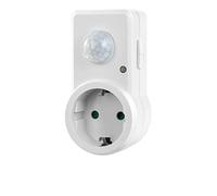 Conecto Detector de movimiento por infrarrojos, para enchufes, ángulo de detección de 120°, instalación en interiores, IP20, blanco SA-CC50212-W (enchufe alemán)