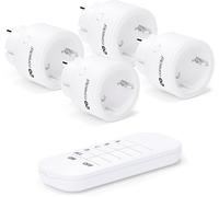 Conecto Juego 4 Tomas Inteligentes Inalámbricas + Mando 2300 W 30 m Blanco