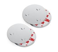 conecto, Soporte magnético, Accesorio magnético, de Uso Universal, magnético y con Taladro, Adecuado para detectores de Humo, 60 mm, Juego de 2