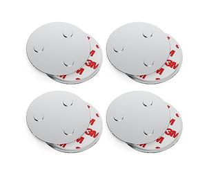 conecto, Soporte magnético, Accesorio magnético, de Uso Universal, magnético y con Taladro, Adecuado para detectores de Humo, 60 mm, Juego de 4