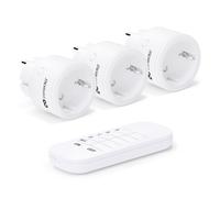 Conecto Tomas Enchufe Inalámbrico 3er Set 2300W + 1 Mando A Distancia 30m Blanco