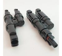 Conector 1 par de conectores de ramas paralelas solares fotovoltaicas, conector de panel de módulo fotovoltaico, adaptador de energía Solar macho y hembra