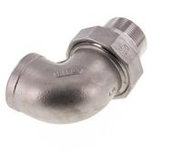Conector acodado 90deg 1 1/2'' Macho R x Hembra Rp Junta cónica de acero inoxidable 16bar (224.8psi)
