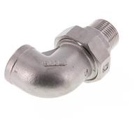 Conector acodado de 90 grados 1'' macho R x hembra Rp Junta cónica de acero inoxidable 16bar (224.8psi)