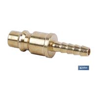 Conector aire espiga tubo 8 mm gran caudal