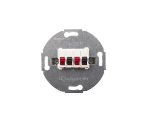 Conector de altavoz cuadrado Berker/B. doble blanco nieve 457309