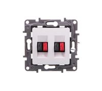 Conector de altavoz doble blanco NILOE 764581