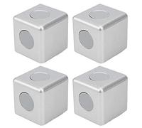 Conector de ángulo recto de perfil de aluminio de 4 piezas |Soporte de esquina de aleación de zinc 2020/3030/4040 |Herraje de muebles industriales para bancos de trabajo/marcos de (Estándar europeo