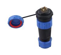 Conector de aviación industrial SP21 IP68 para transferencia confiable de señal y potencia en vehículos autónomos, sumergibles y electrificación ferroviaria (4 pines)