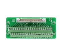 Conector de Bloque de Terminales, IDC40p Placa de Conexión de Encabezado Macho de 40 Pines Conector de Bloque de Terminales Interfaz PLC Con Soporte Para PLC Servo y Montaje En Riel DIN