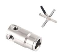 Conector de bloqueo antideslizante de cobre para manguera de 3/8 pulgadas, sistema de enfriamiento por pulverización rápido neumático, accesorio de plomería para 2 piezas Quick-connect end four holes