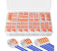 Conector de cable, 70 unidades, terminales eléctricos con palanca de accionamiento, abrazaderas de cable de 4 mm², conductores, bornes de conexión, terminales de conexión, bornes eléctricos, se