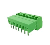 Conector de cable con pin 5 pares 15EDG KF2EDG 3,5mm .81mm .96mm,08mm PCB bloque de terminales tornillo 2-12Pin macho enchufe hembra Pin conector cable(Right Angle,3.5MM,3P)