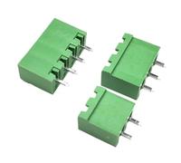 Conector de cable con pin Conector de bloque de terminales de tornillo PCB con paso de 5,08mm, enchufe cerrado, 2EDG, 2P, 3P, 4P, 5P, 6P, 7P, 8P, 9P, 10P, 12P, 5 uds.(Socket-S Straight,2P)