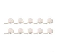 Conector de cable eléctrico 63A de 25 mm², 10 bloques de terminales para disyuntor de barra colectora, caja de distribución de carcasa de plástico para cableado de panel (blanco)