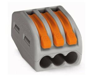 Conector De Cable Eléctrico Wago 222-413 Con Palanca De Resorte - Paquete De 50