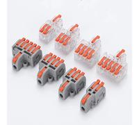 Conector de cable rápido universal compacto tipo caja de conexiones, bloque de terminales de empalme por resorte, divisor de cable de inserción, 1 entrada 3/4 salidas DF-13T