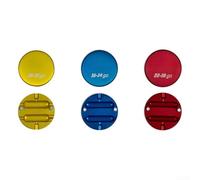 Conector de cable resistente al agua IP68 de aluminio Dual Cavity para cable subterráneo 16-14 AWG resistente a la intemperie manguito de conexión para jardín robot cortacésped (dorado, azul y rojo)
