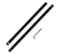 Conector de carril guía para sierra de oruga, corte largo, kit de 2 barras de unión de acero con tornillos llave Allen, compatible con Festool Bosch DeWALT SP6000 P-45777 - Accesorios de taller