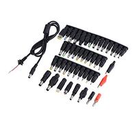 Conector de CC, enchufe de CC para computadora portátil todo en 1, fuente de alimentación universal para computadora portátil de 5,5*2,1mm Adaptador de alimentación de CC (juego de adaptador 44 en 1)