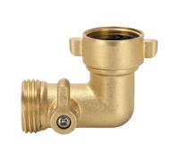 Conector de codo genérico de 90 grados para manguera flexible - Conector GHT 3/4 pulgadas grifo, codo manguera agua riego jardín - para jardín lateral apartamento exterior camping al aire libre