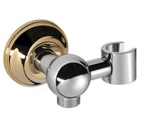 Conector de ducha Sapho ANTEA con soporte para ducha, cromo/oro