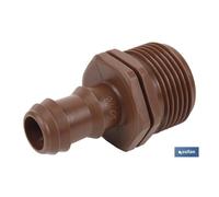 Conector de Enlace Mixto Cofan 3/4 | Riego por Goteo y Aspersión | 100 Unidades