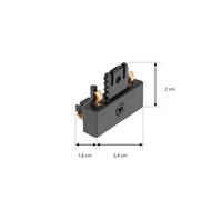Conector de esquina Lindby Lumaro, negro, plástico