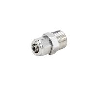 Conector de giro rápido PC8-02 Terminal de rosca externa recto tubo de nailon neumático tubo de aire 4 puntos ZG 1 Uds(Stainlesssteelquicktwistpc8*5-01(zg1/8))