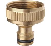 Conector de grifo Gardena de latón de 33,3 mm (1 IG) - Conexión rápida de 1 pulgadas - Manguera de jardín - Adaptador hembra para manguera de agua de 1"