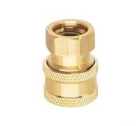 Conector de herramienta de agua hecho de cobre con roscas internas de 1/4 hembra y hembra de 14 x 1.5 para un control eficiente del flujo (1/4)