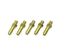Conector De Latón 5 uds OD espiga for manguera M3 M4 M5 M6 M8 M10 rosca macho métrica conector de tubería latón adaptador(6mm - M12x1)