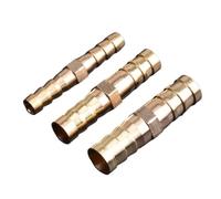 Conector De Latón Adaptador de conector acoplador púas cobre y Gas iguales, accesorio tubería manguera recta latón(50 Pcs,3.0mm)
