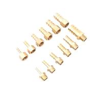 Conector de latón de 5 uds., rosca de 1/4 "a 4/6/8/10/12/14/16mm, adaptador de conector acoplador for montaje de manguera(1l4 Male Thread,1l4inch to 8mm)