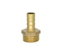 Conector De Latón Manguera de cola púas latón 1/4 3/8 1/2 3/4 codo macho hembra conector tubería adaptador acoplador junta(Bronze Yellow,12mm Hose OD,3/4")