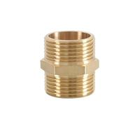 Conector de latón para tubería Conector de boquilla hexagonal tubo latón, conector acoplador adaptador rápido rosca macho BSP 1/8 ", 1/4", 3/8, 1/2", 3/4, 1"(1l8 to 3l8)