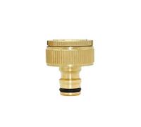 Conector de latón para tubería Conector rápido de manguera latón, accesorio parada agua, rosca cobre, acoplamiento for grifo jardín, 1/2 '', 5/8", 3/4'', 1''(G)