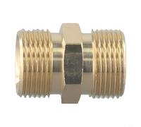Conector de latón resistente para lavadora de alta presión, oro M22 14 mm macho a 15 mm hembra adaptador de rosca para equipos de limpieza de jardín (M22-15)