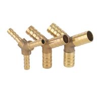 Conector De Latón Surtido de accesorios tubería púas latón, conector 2/3/4 vías for manguera 6mm-19mm, tubo agua Pagoda cobre(Y 3 Way,6mm,10pcs)